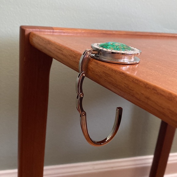 ROFLYER PURSE HOOK Peacock design with dust bag - Picture 2 of 6